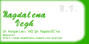 magdalena vegh business card